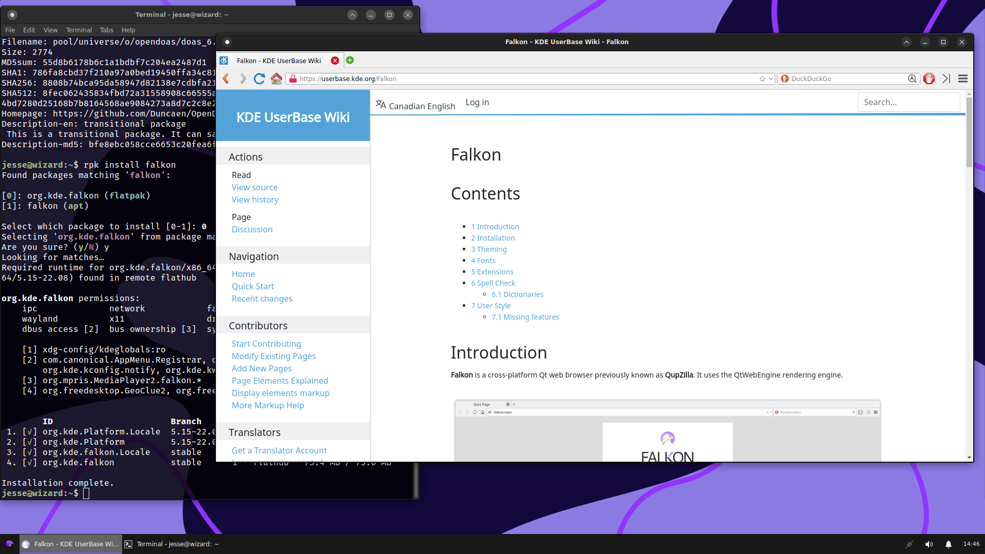 Rhino desktop screenshot: beta3 falkon