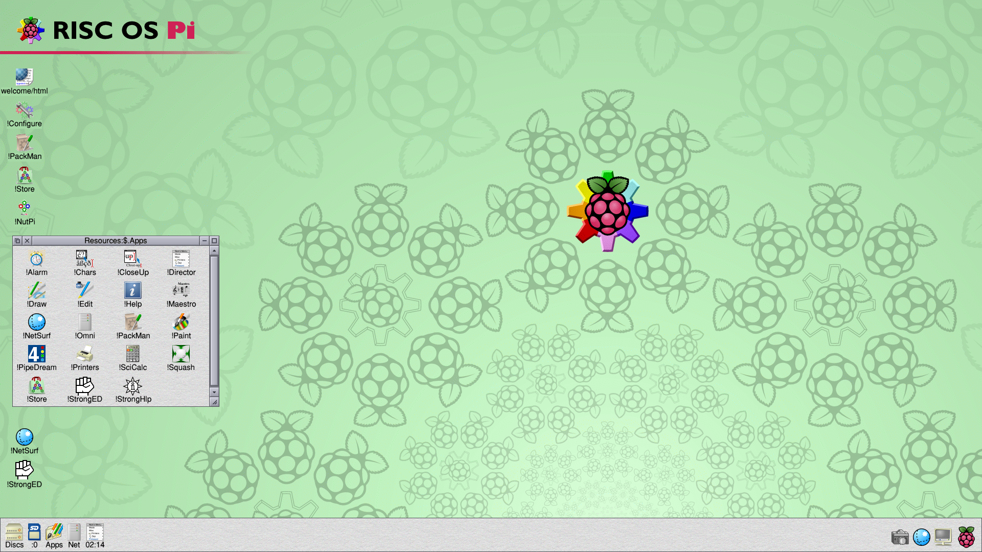RISC desktop screenshot: 2017 04 13