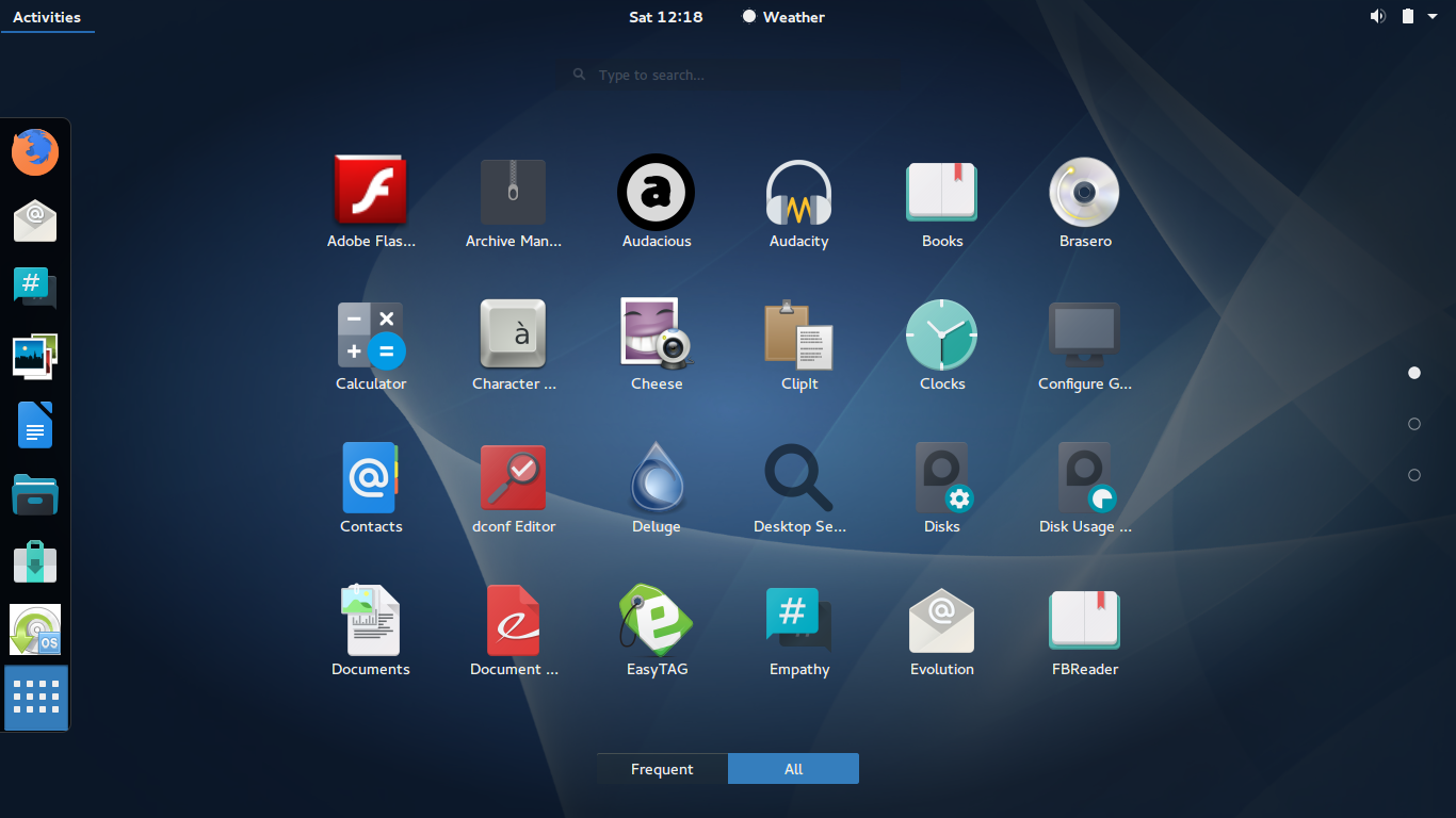 ROSA desktop screenshot: r7 gnome