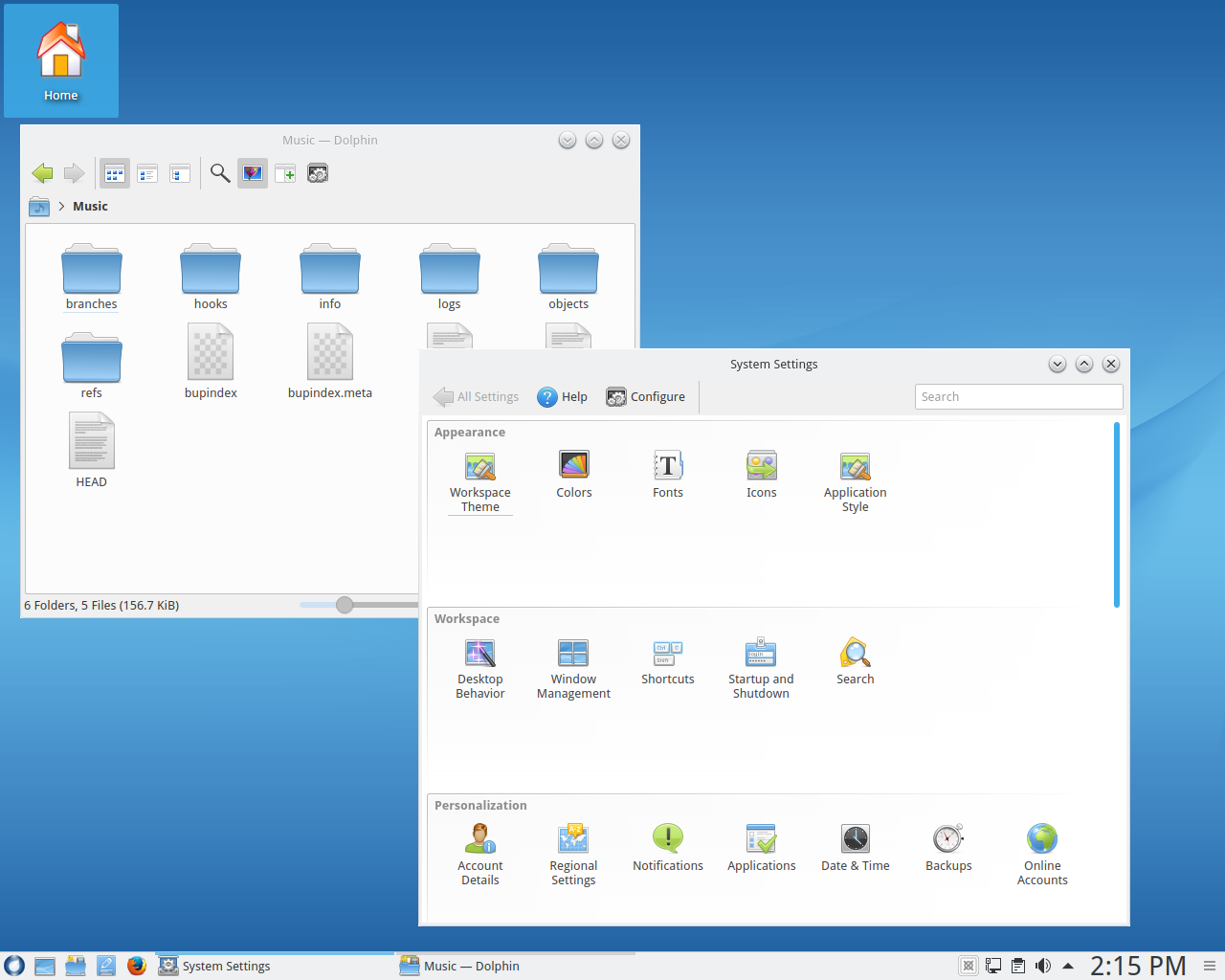 ROSA desktop screenshot: r9 settings
