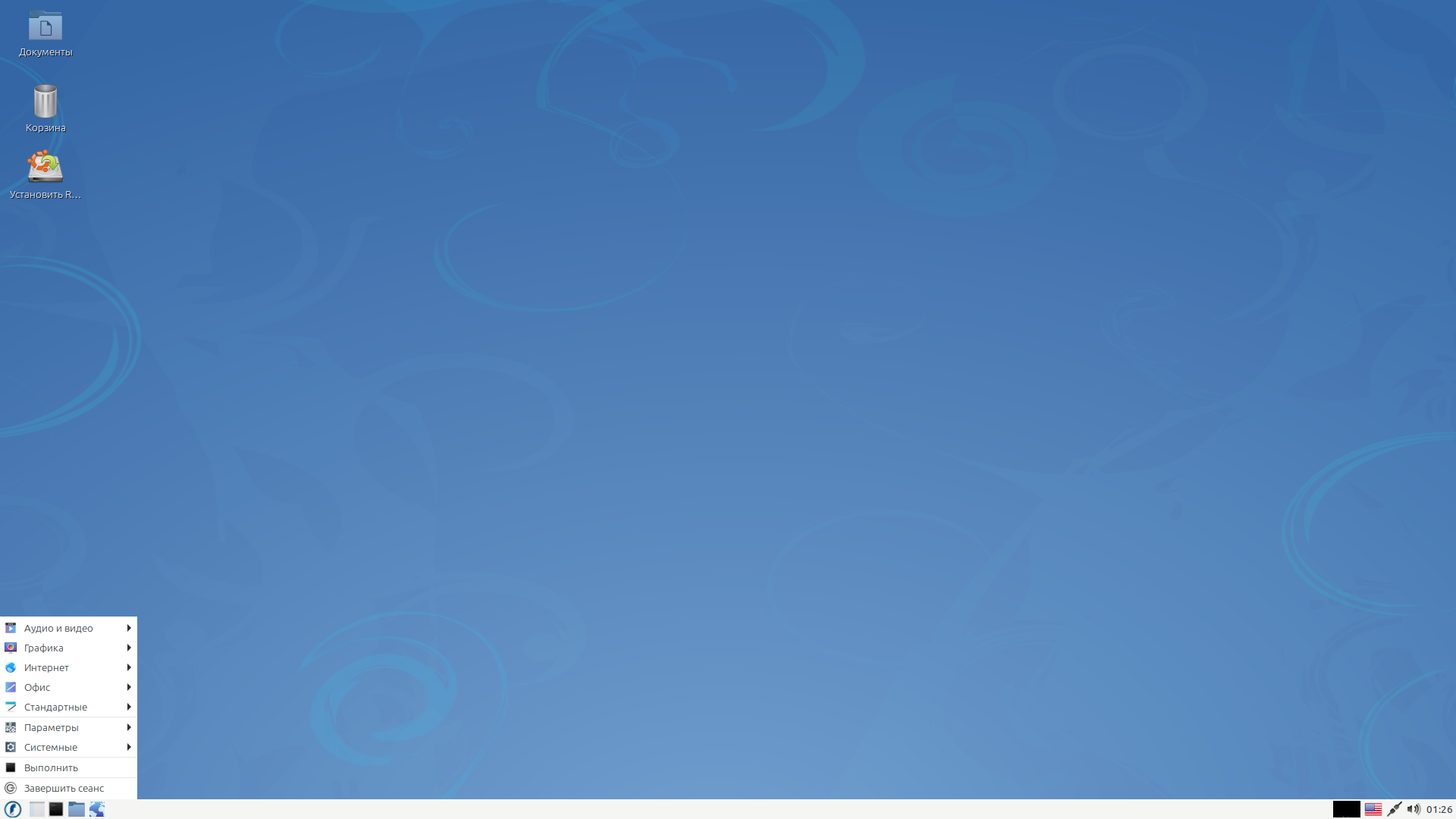 Runtu desktop screenshot: 20.04 lite
