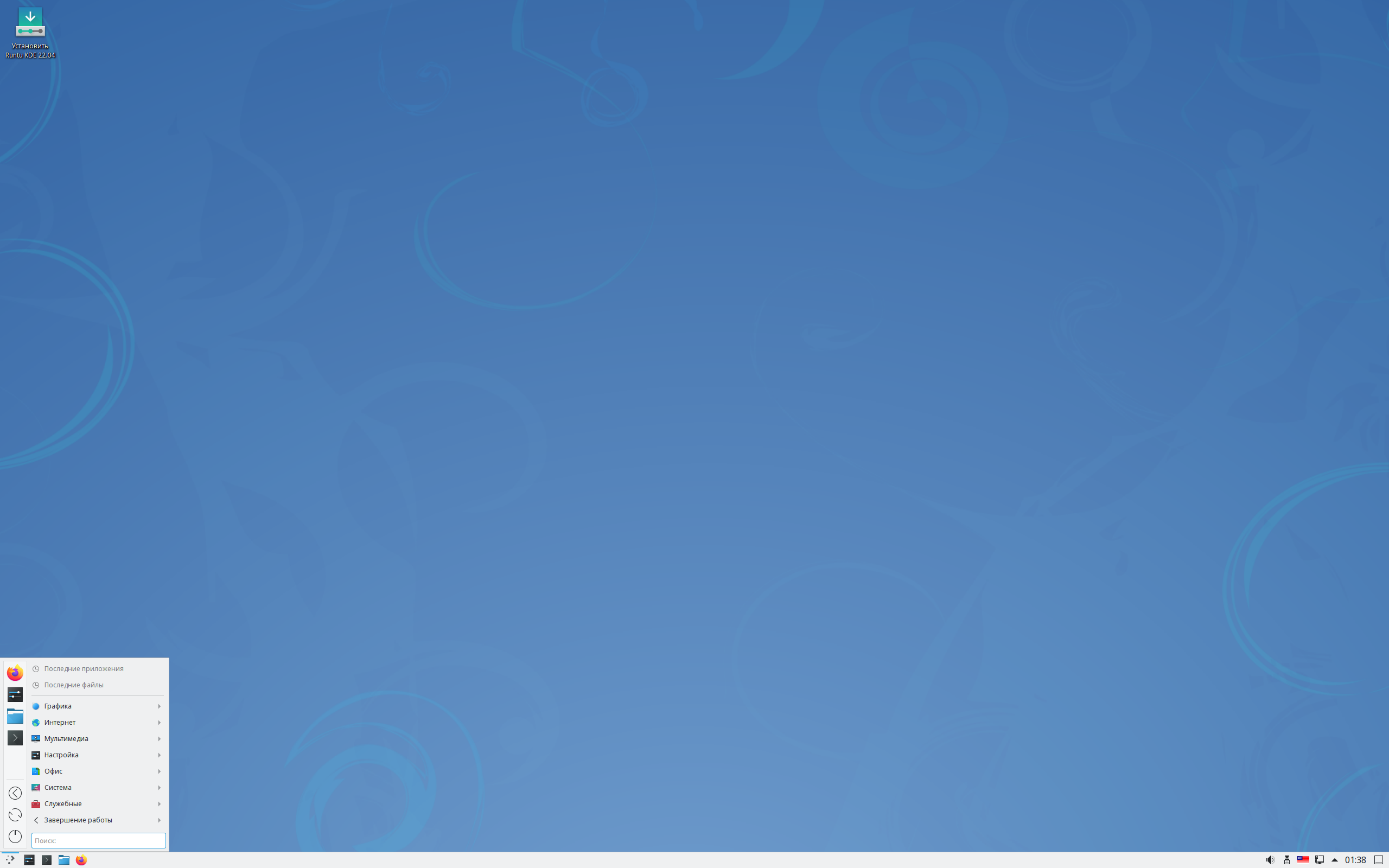 Runtu desktop screenshot: 22.04