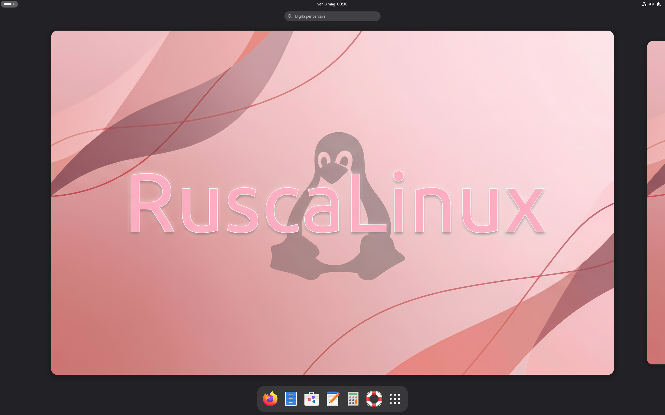 RuscaLinux desktop screenshot: 1.3
