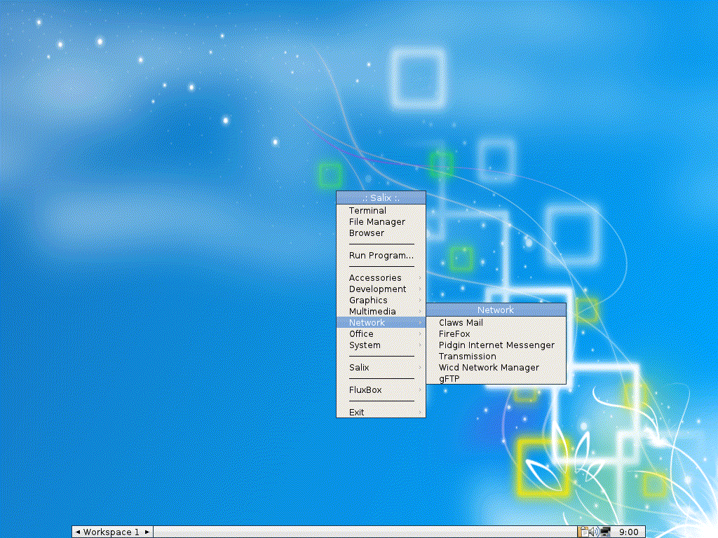 Salix desktop screenshot: 13.37 fluxbox
