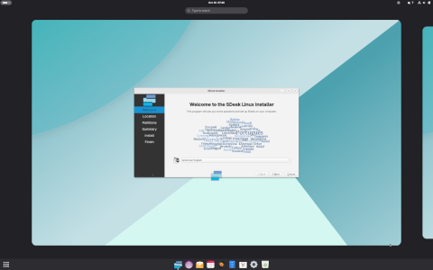 SDesk desktop screenshot: Distribution overview