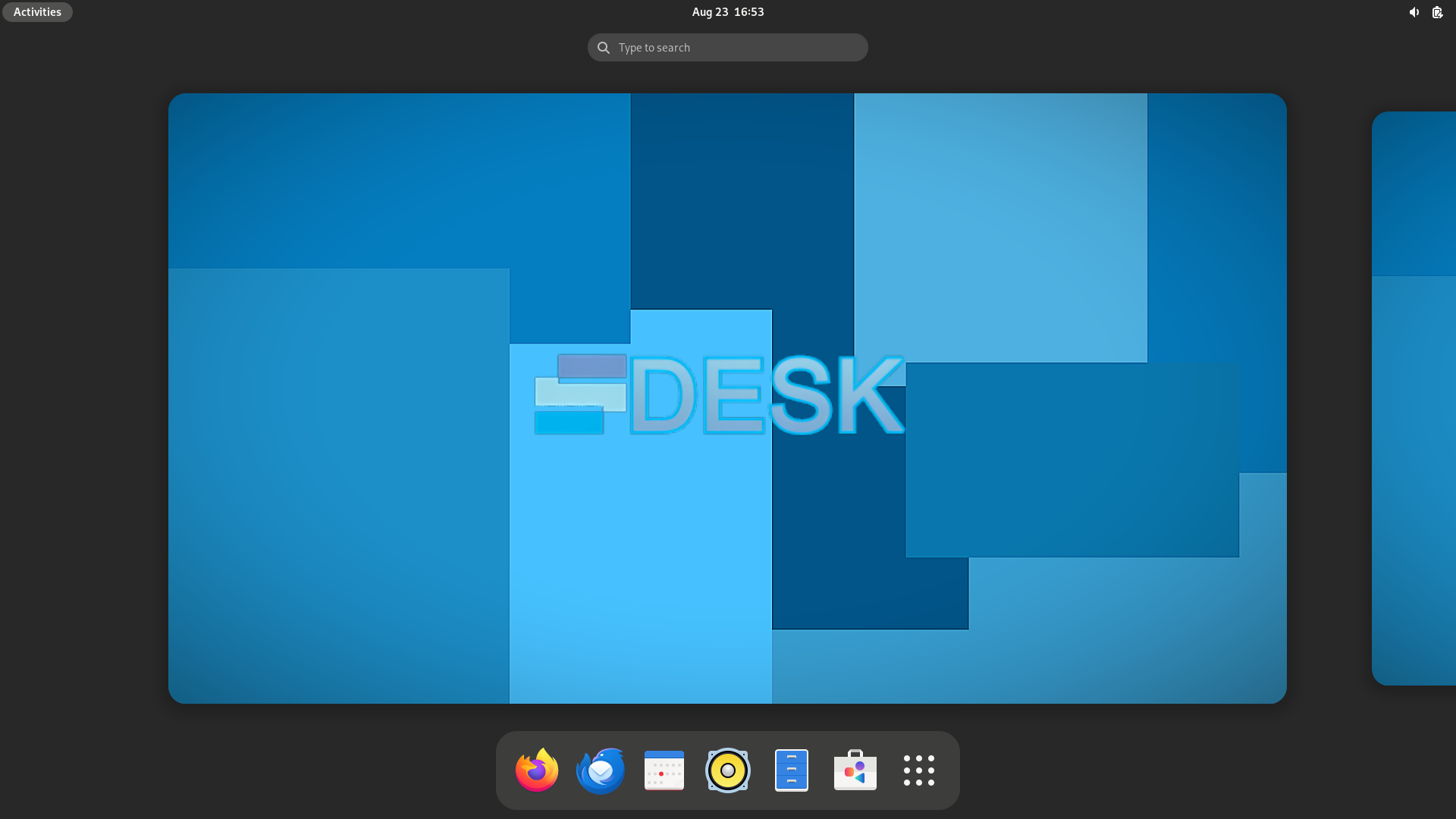 SDesk desktop screenshot: 2023.08.12 overview