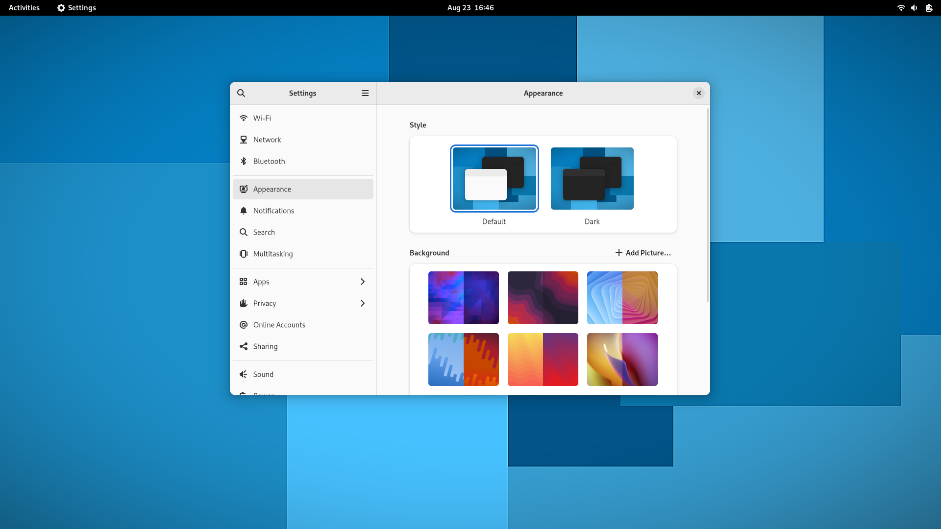 SDesk desktop screenshot: 2023.08.12 settings