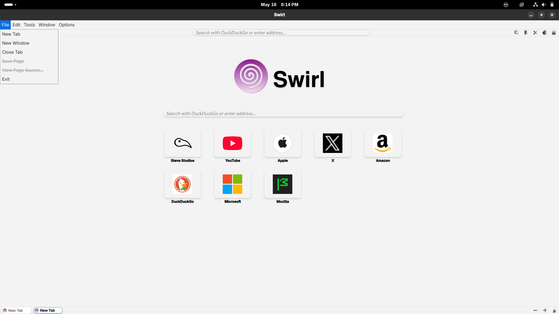 SDesk desktop screenshot: 2025.05.06 swirl