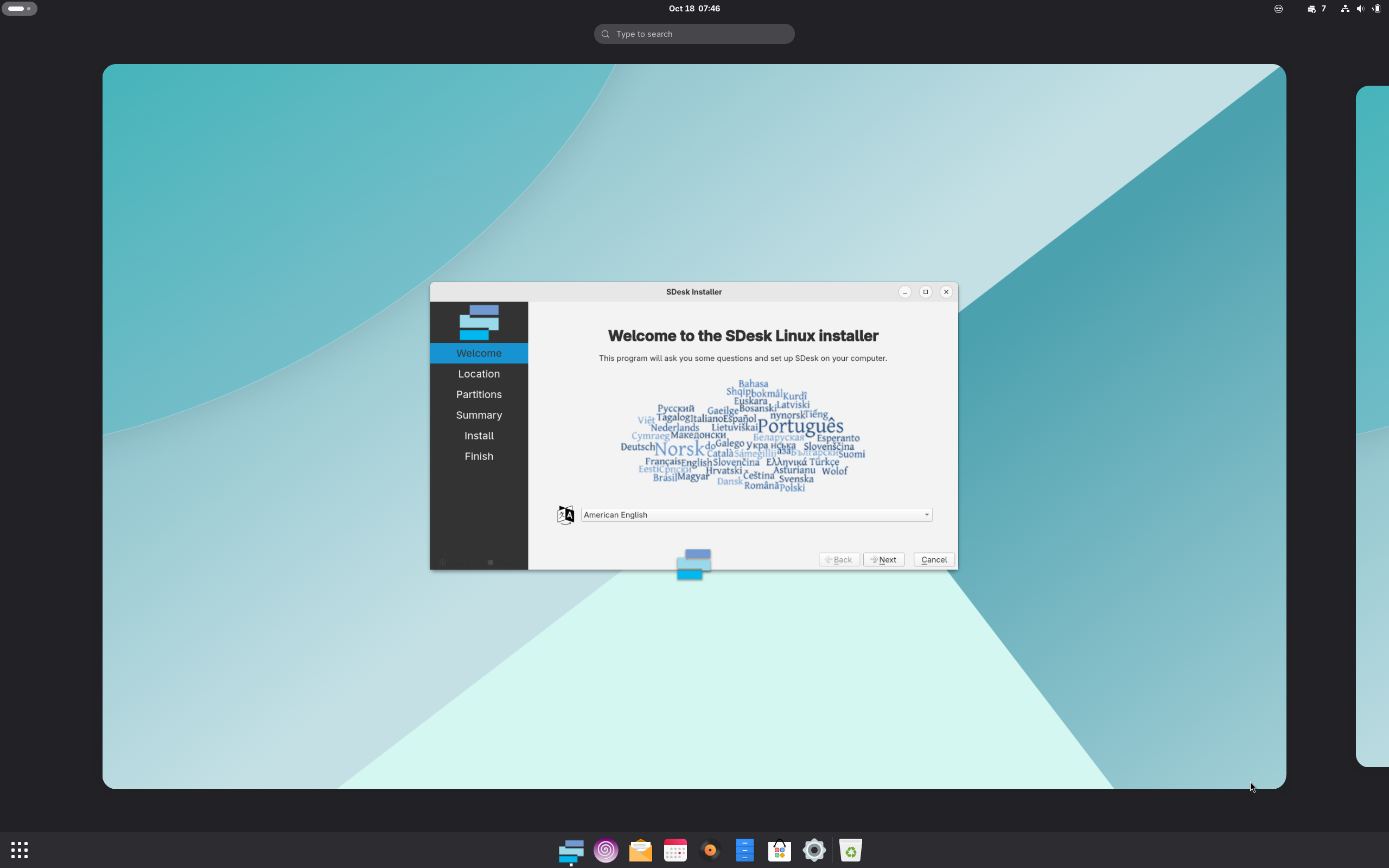 SDesk desktop screenshot: 2025.10.17