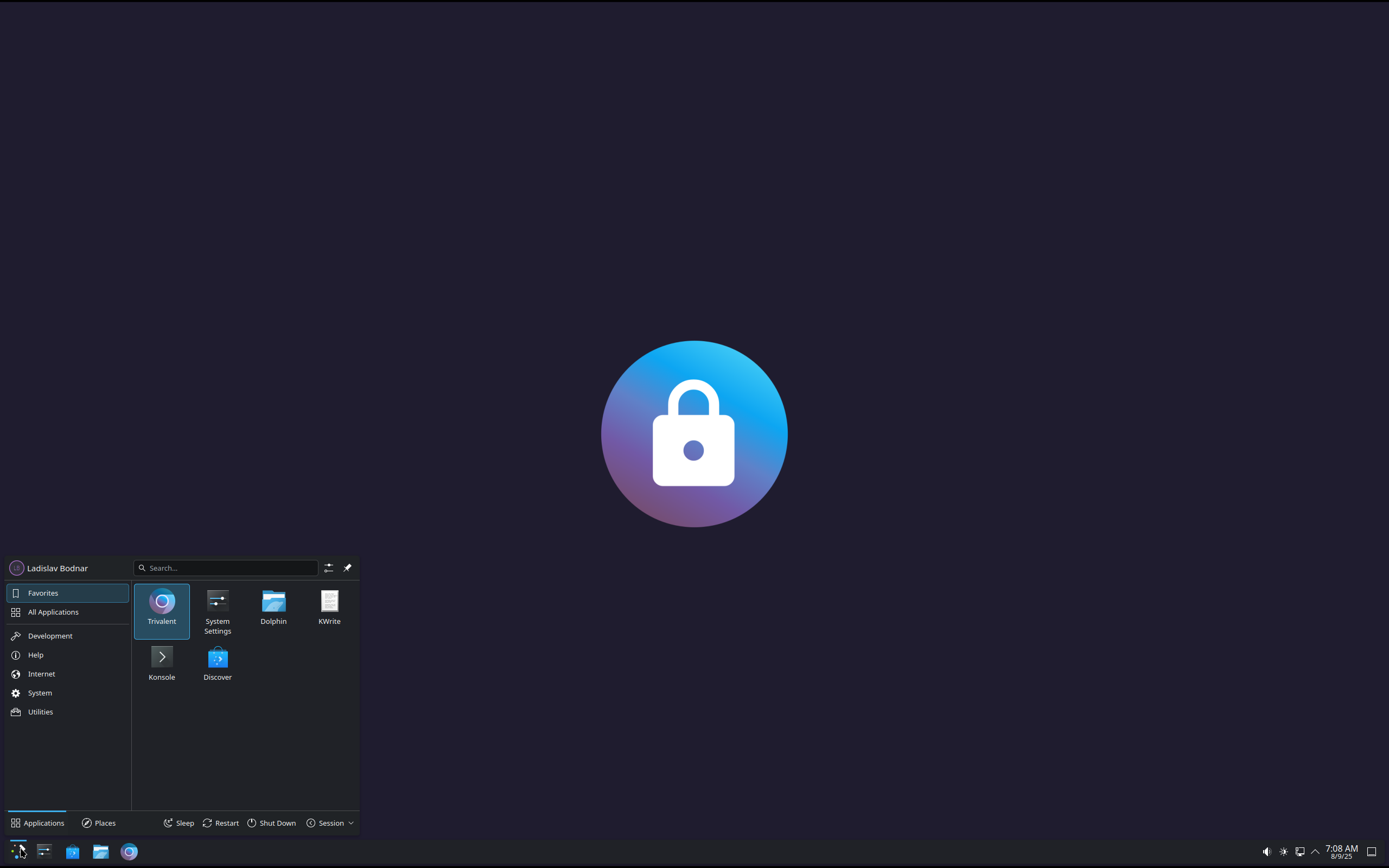 secureblue desktop screenshot: 20250626 kde