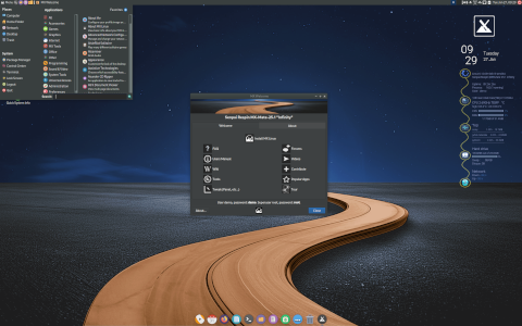 Senpai desktop screenshot: Distribution overview