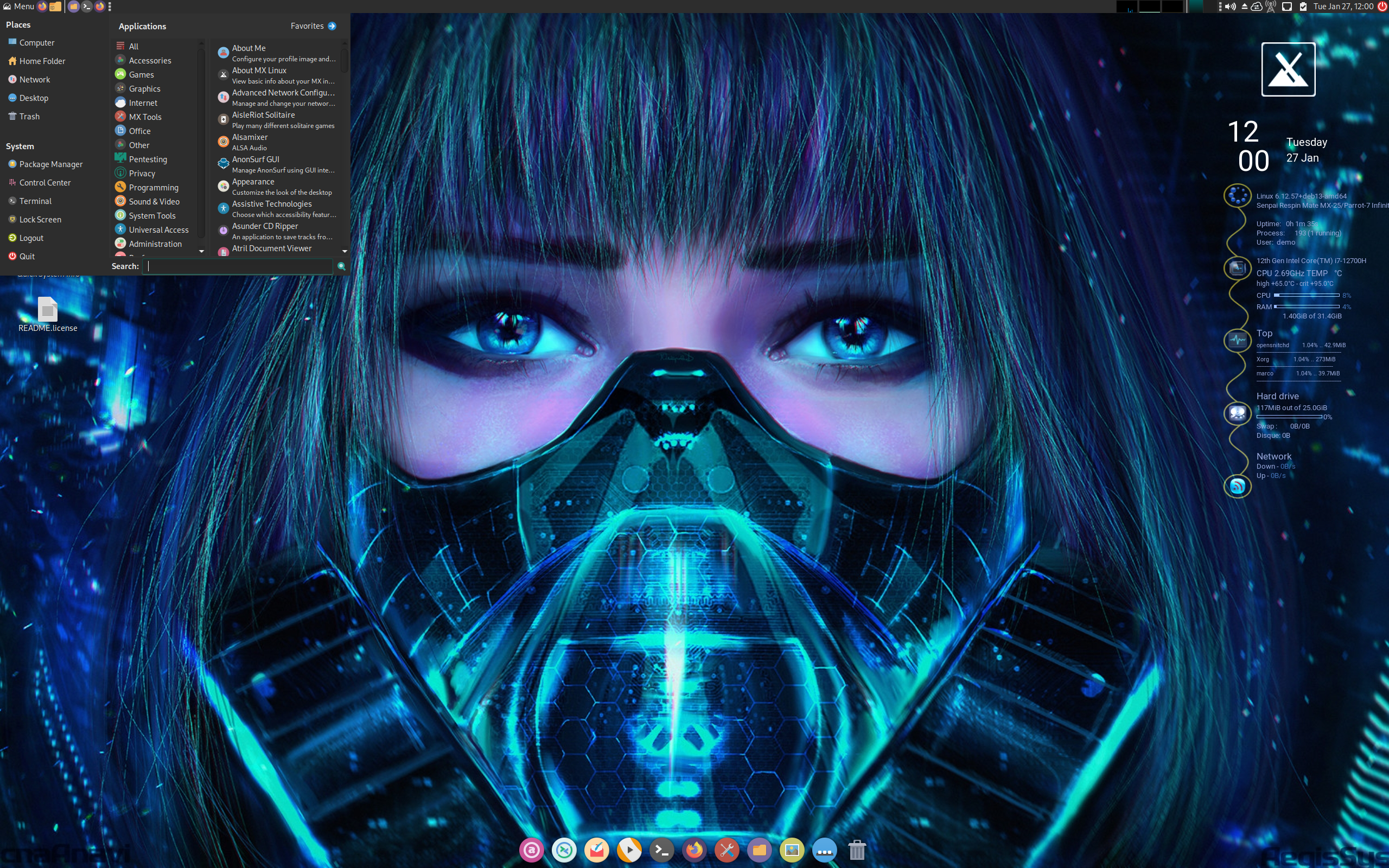 Senpai desktop screenshot: 20260106 parrot mate