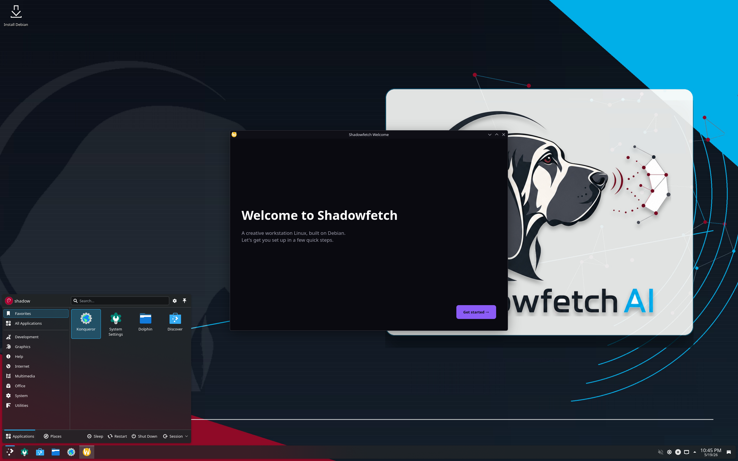Shadowfetch desktop screenshot: 1.0.1