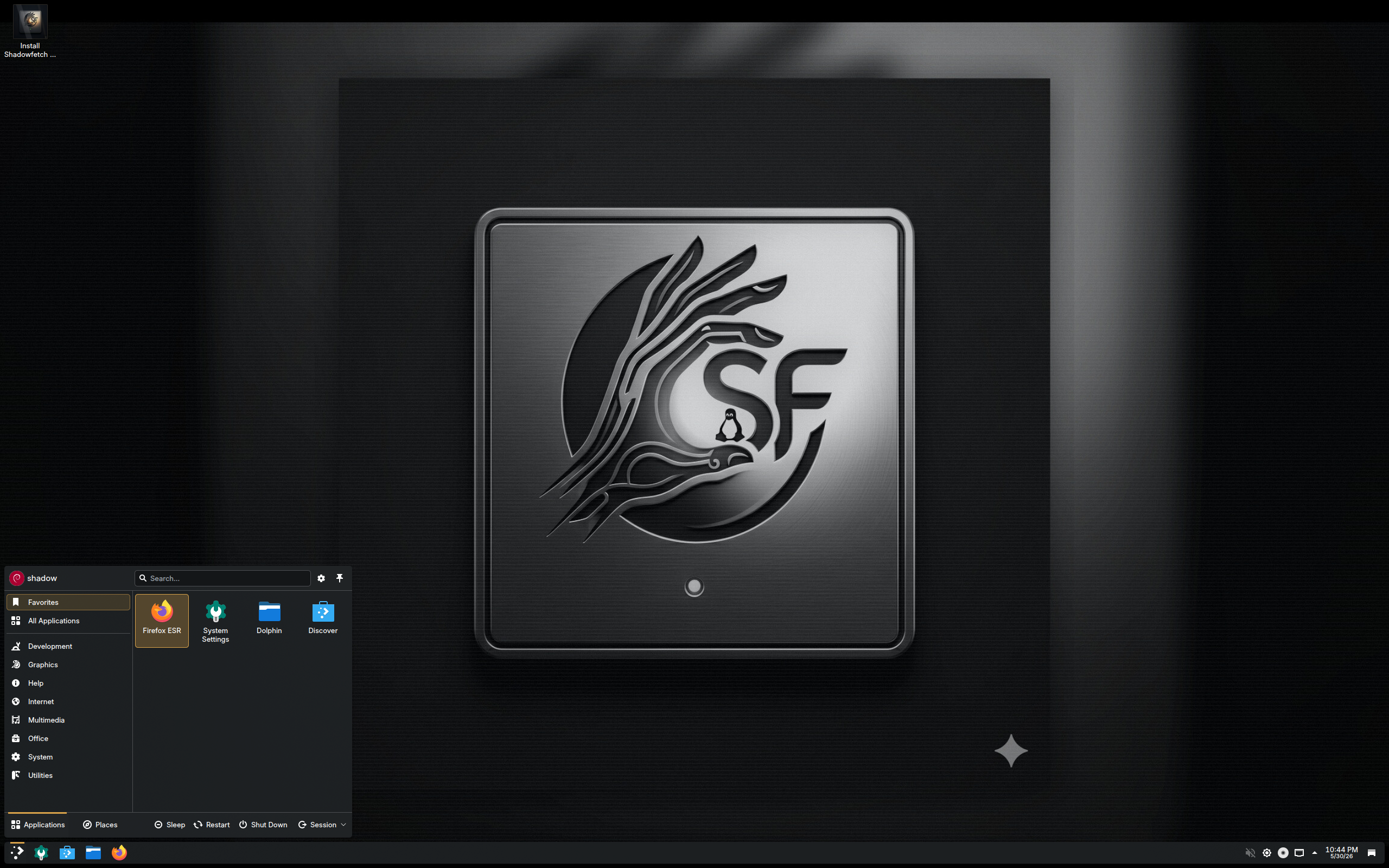Shadowfetch desktop screenshot: 1.2.0