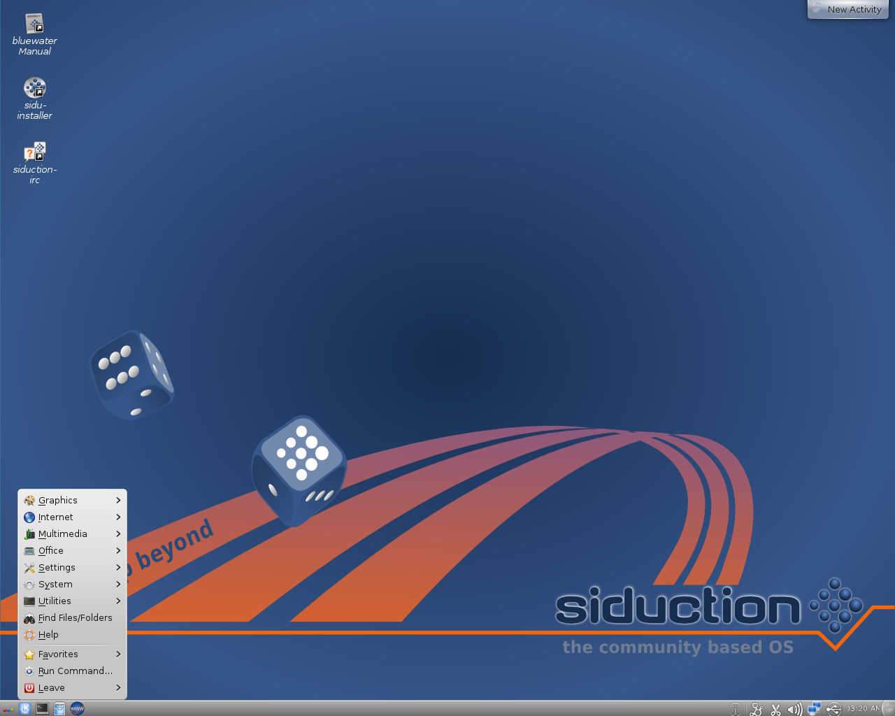siduction desktop screenshot: 11.1