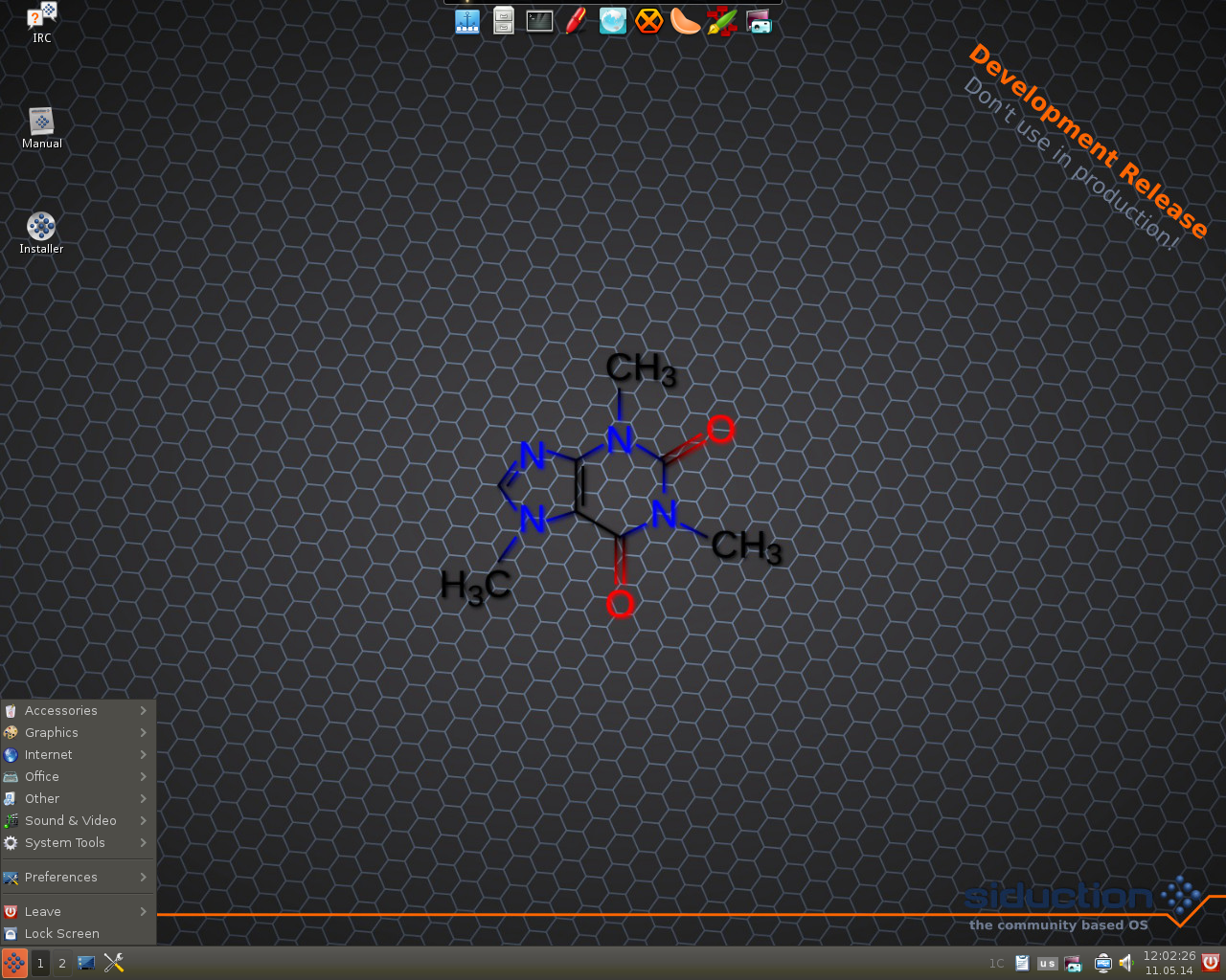 siduction desktop screenshot: 14.1.0 dev
