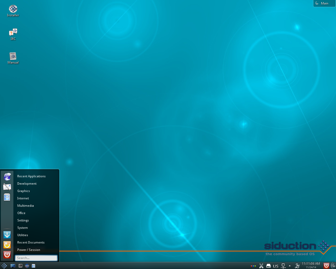 siduction desktop screenshot: 14.1.0