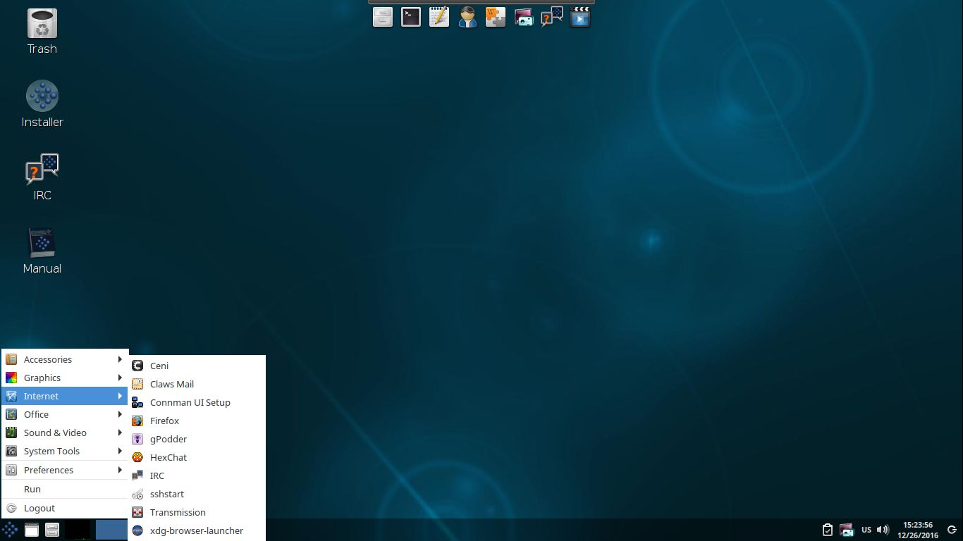 siduction desktop screenshot: 16.1.0