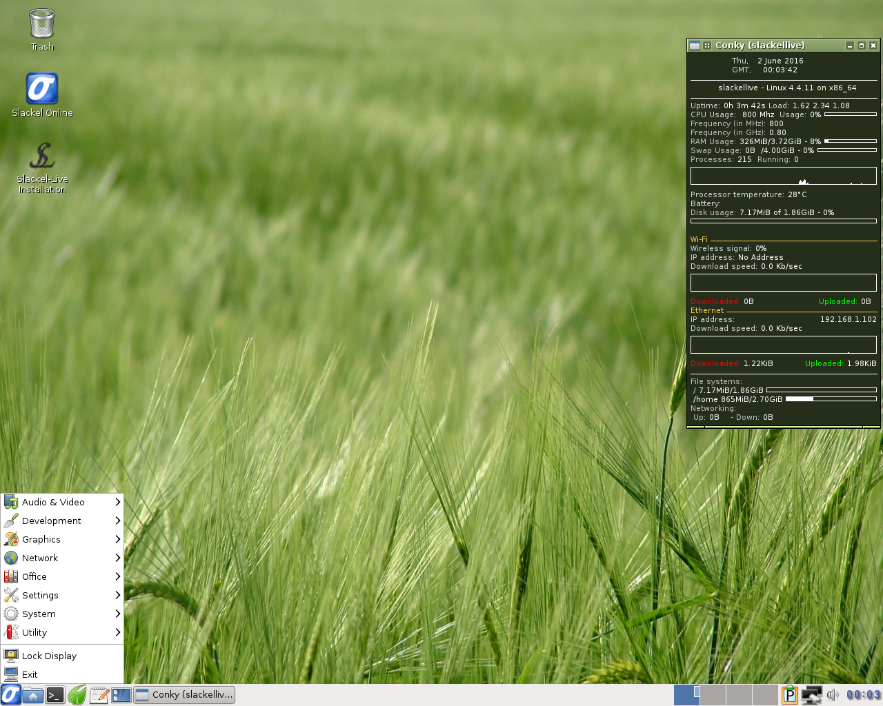 Slackel desktop screenshot: 6.0.6