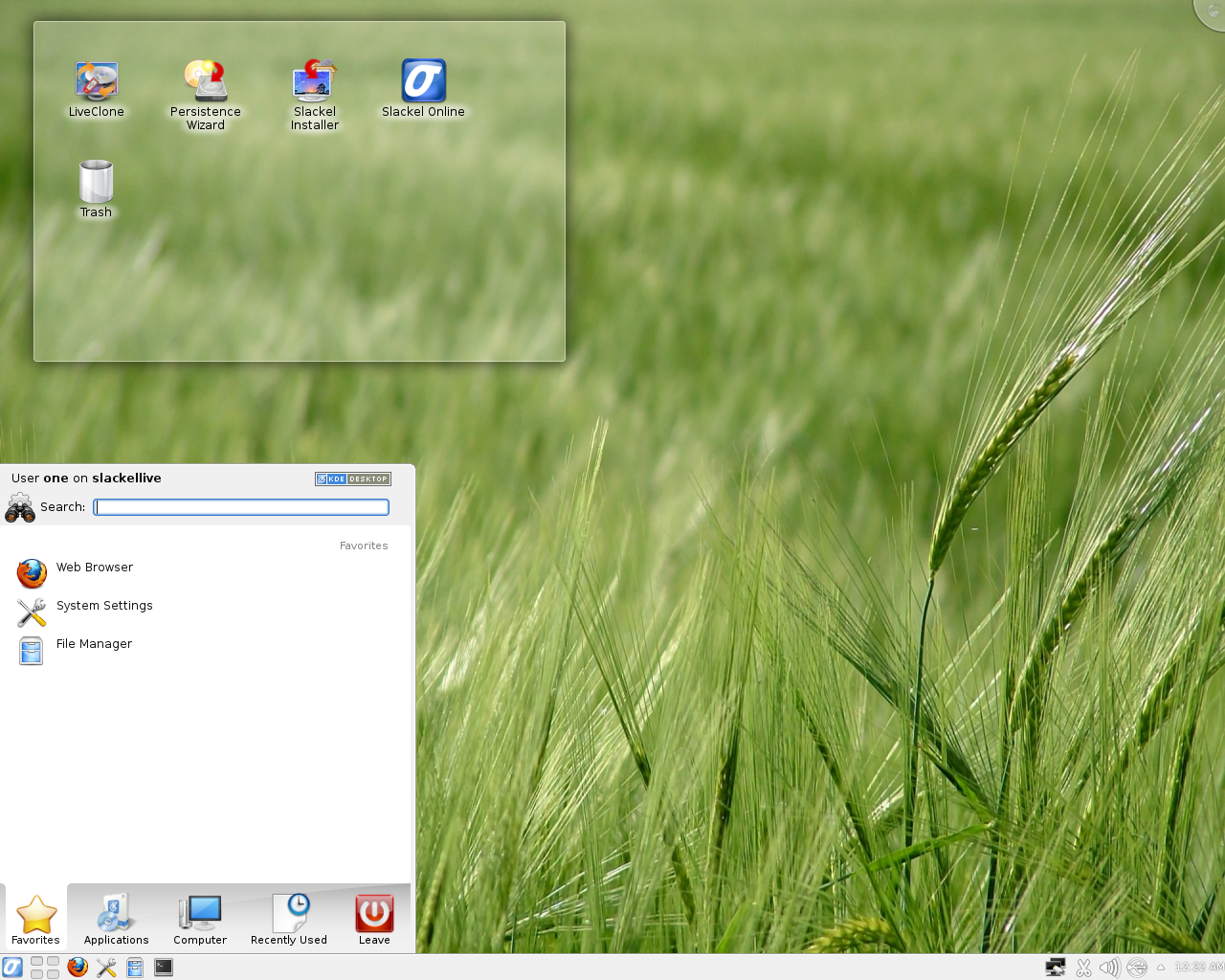 Slackel desktop screenshot: kde 4.10.4