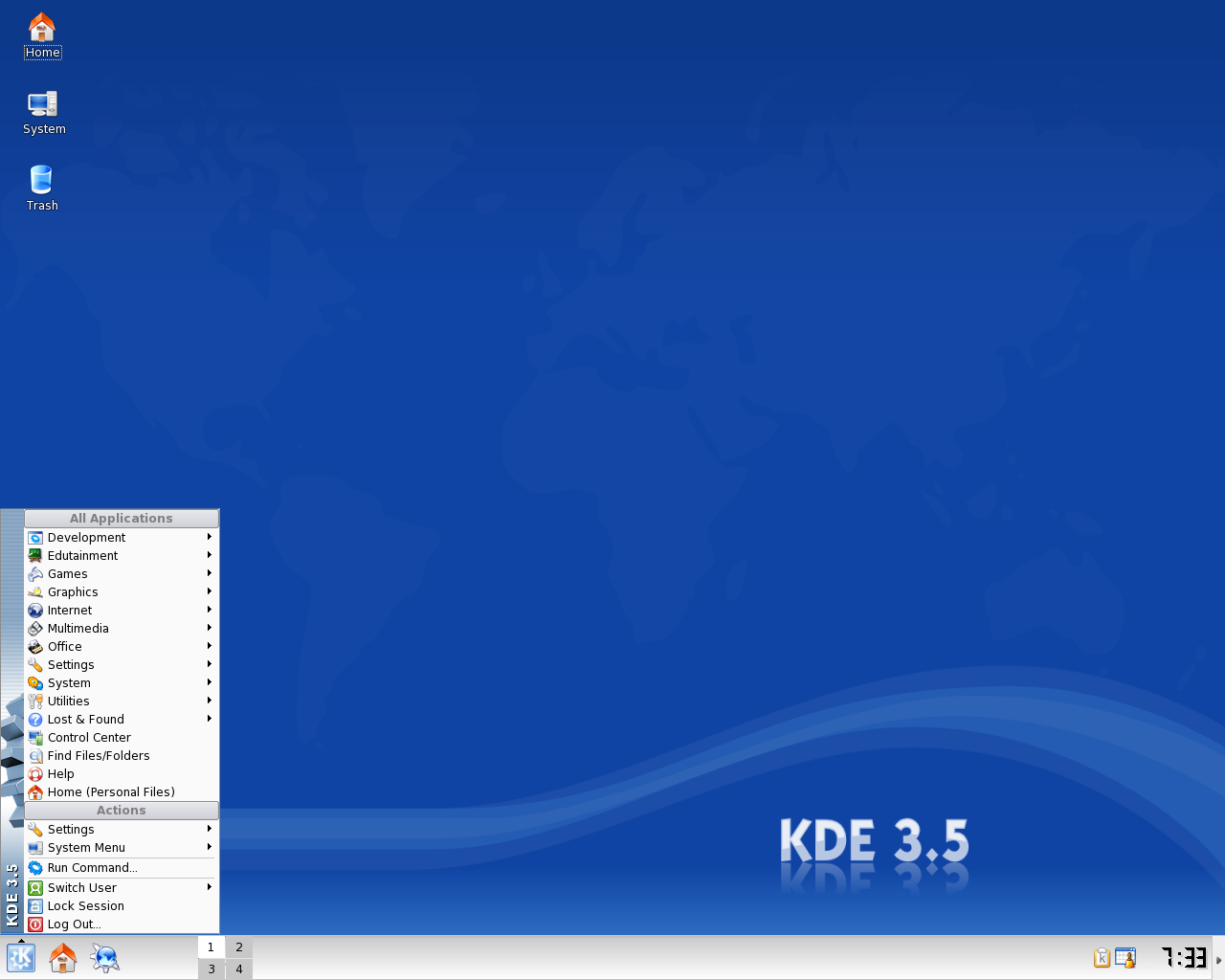 Slackware desktop screenshot: 11.0