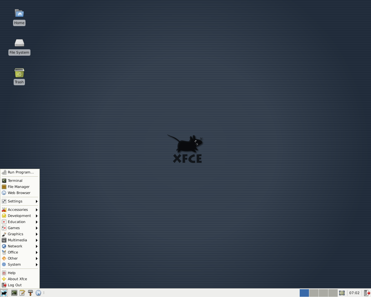Slackware desktop screenshot: 13.0 current