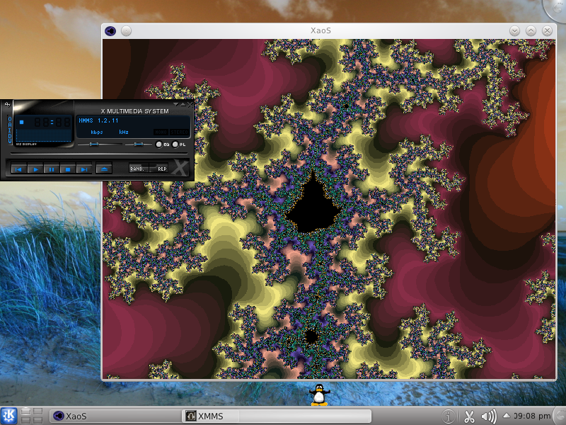 Slackware desktop screenshot: 13.37 fun