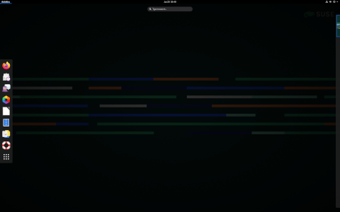 SUSE desktop screenshot: Distribution overview