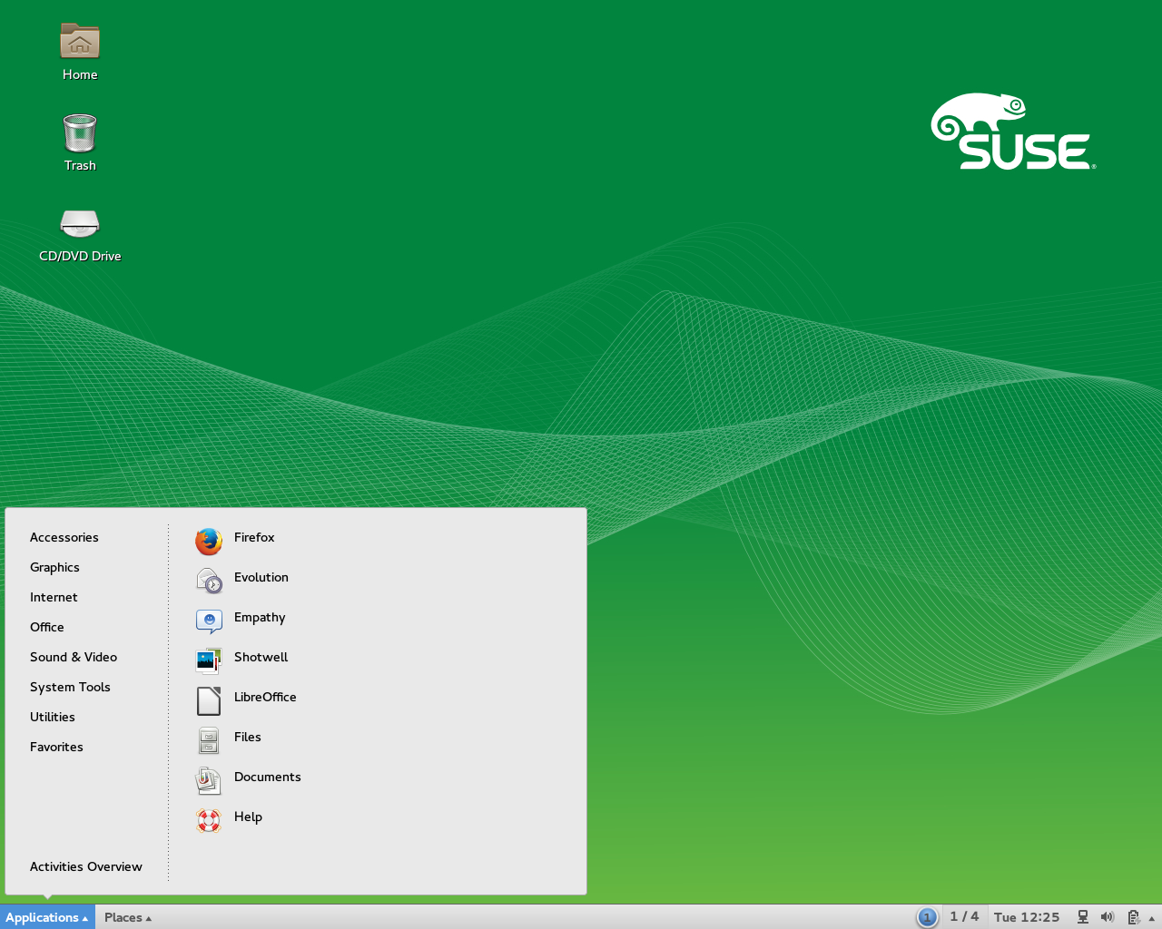 SUSE desktop screenshot: 12