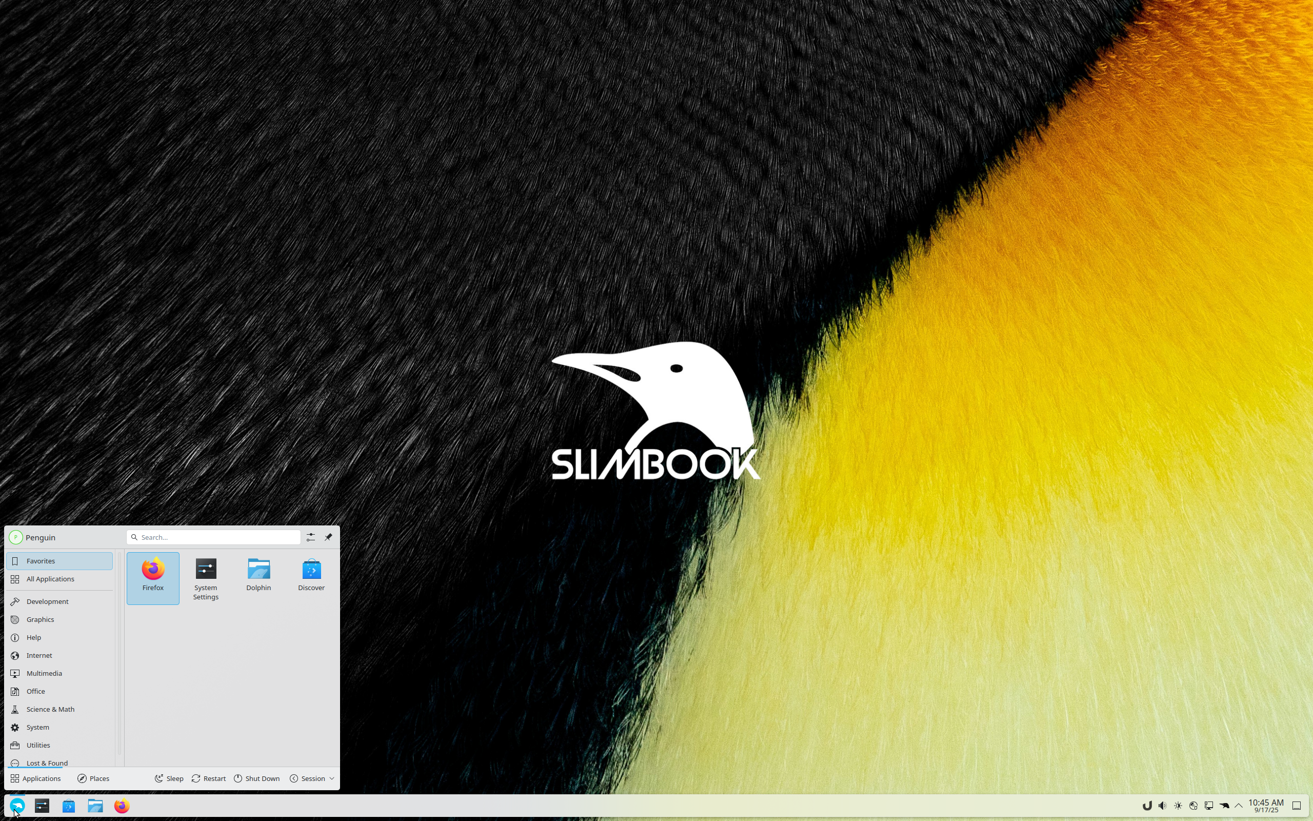 Slimbook OS desktop screenshot: 24 r108 kde