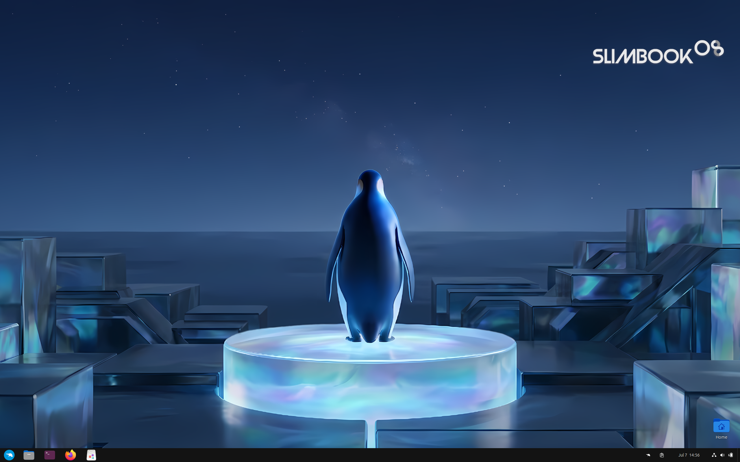 Slimbook OS desktop screenshot: 26 r0 gnome