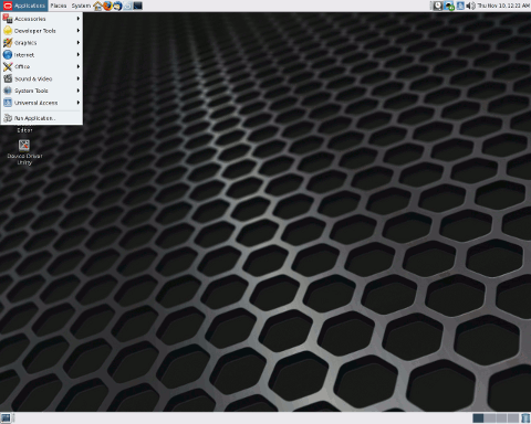 Solaris desktop screenshot: Distribution overview