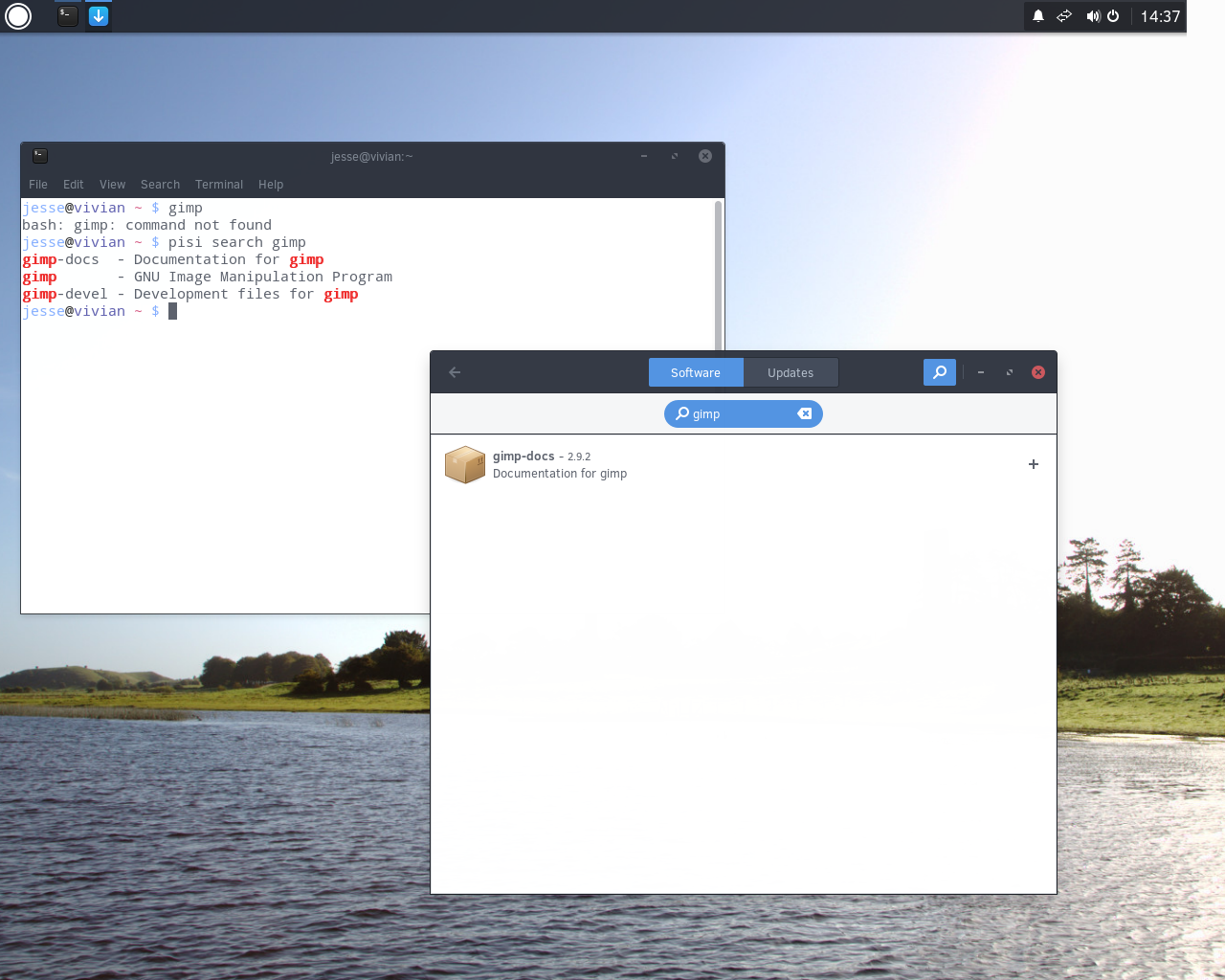 Solus desktop screenshot: 1.0 package error