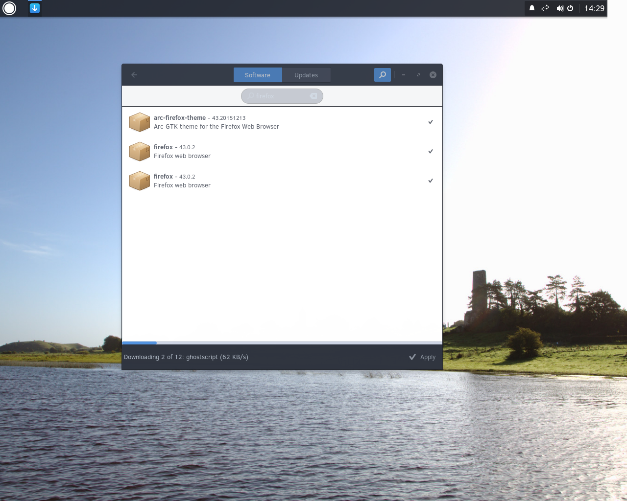 Solus desktop screenshot: 1.0 software
