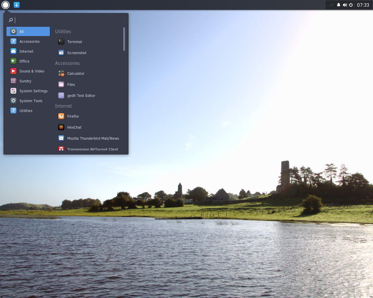 Solus desktop screenshot: 1.0