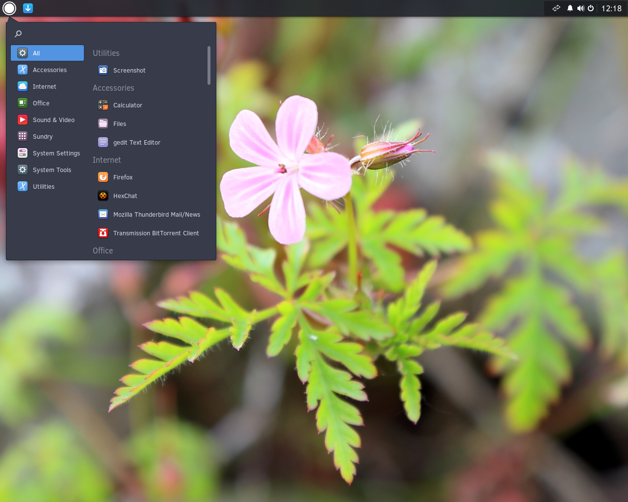 Solus desktop screenshot: 1.1