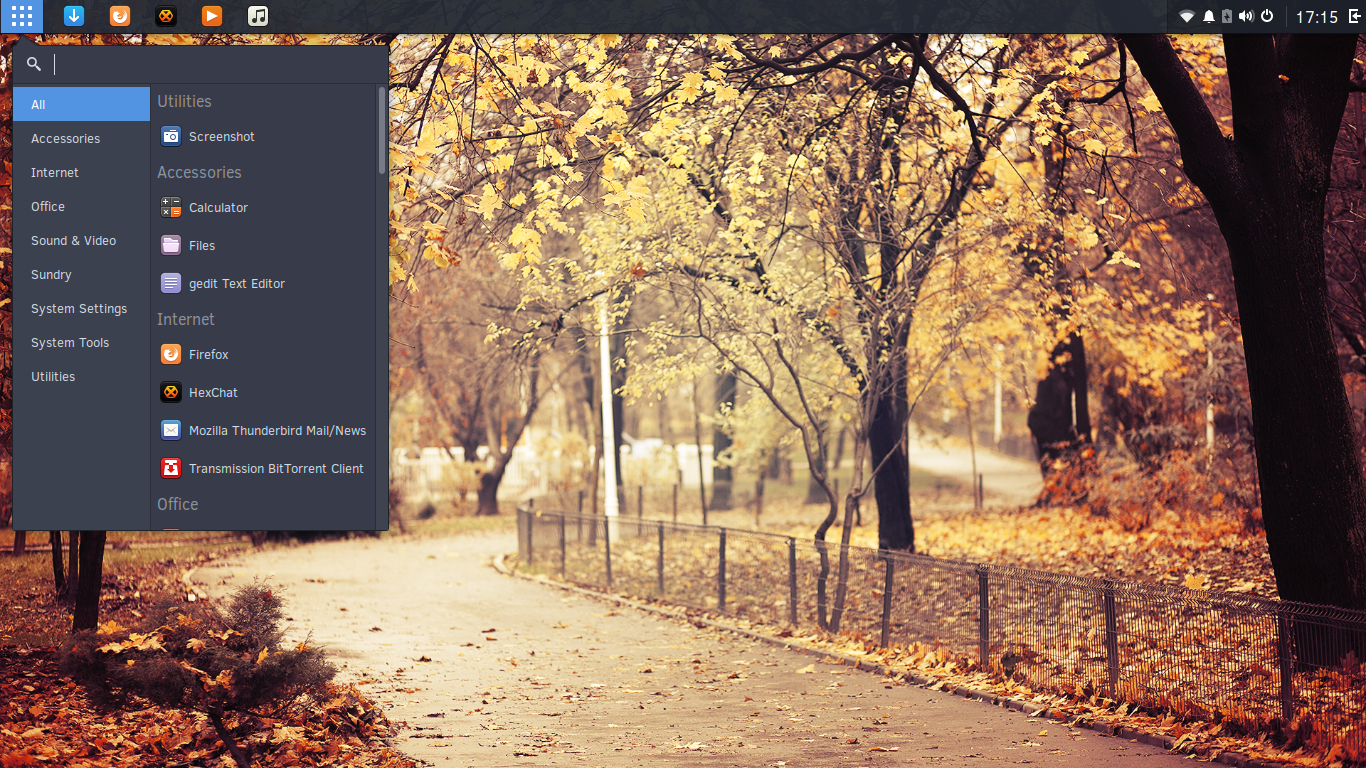 Solus desktop screenshot: 2017.01.01.0 impressions