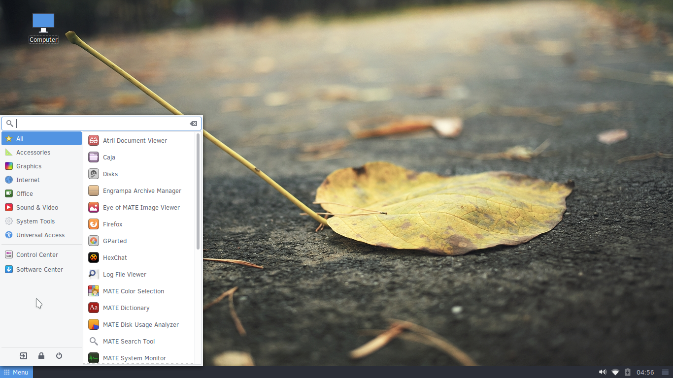Solus desktop screenshot: 2017.01.01.0 mate