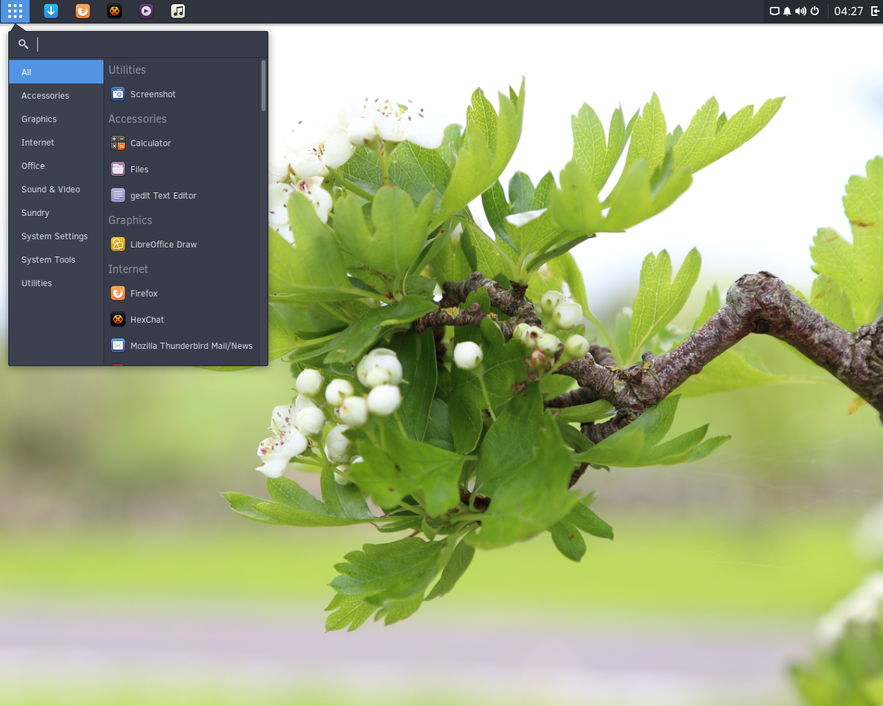 Solus desktop screenshot: 2017.04.18.0