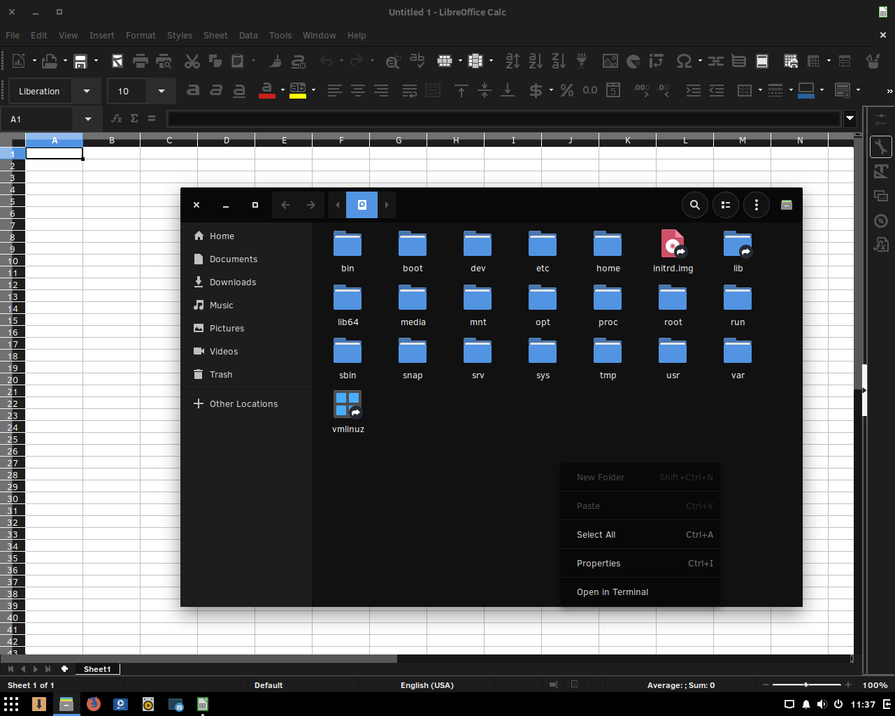 Solus desktop screenshot: 4.0 dark apps