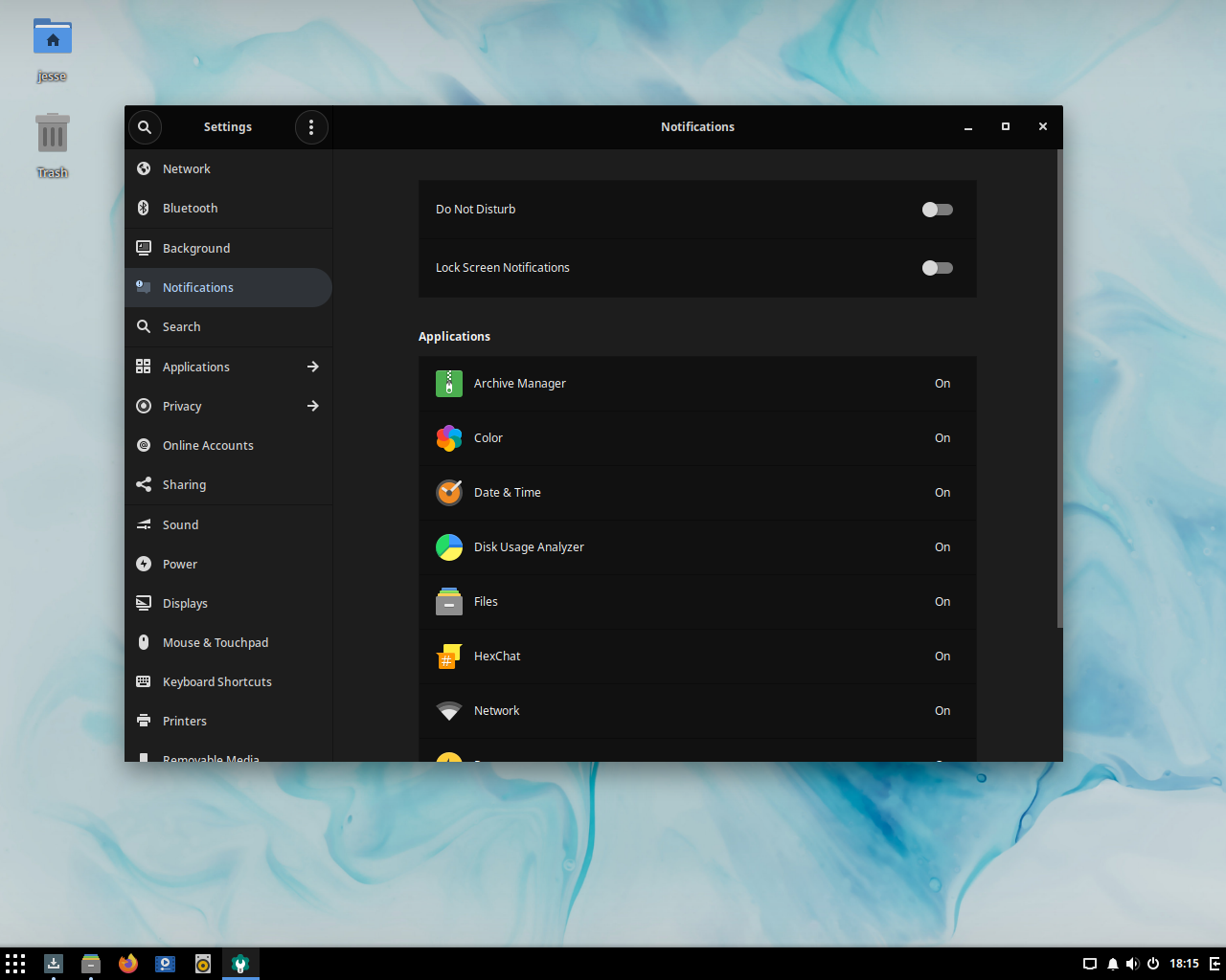 Solus desktop screenshot: 4.2 settings