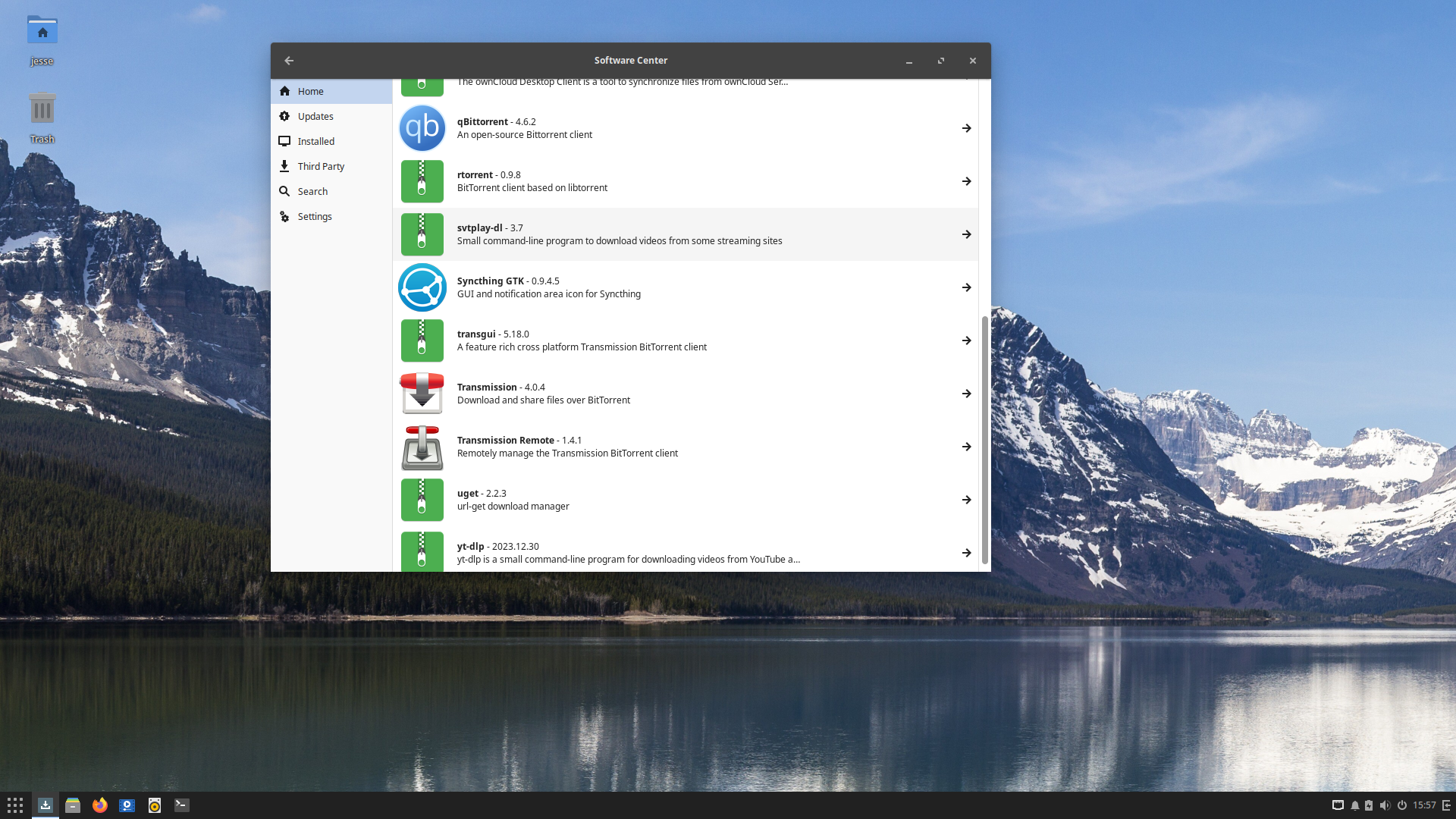 Solus desktop screenshot: 4.5 software