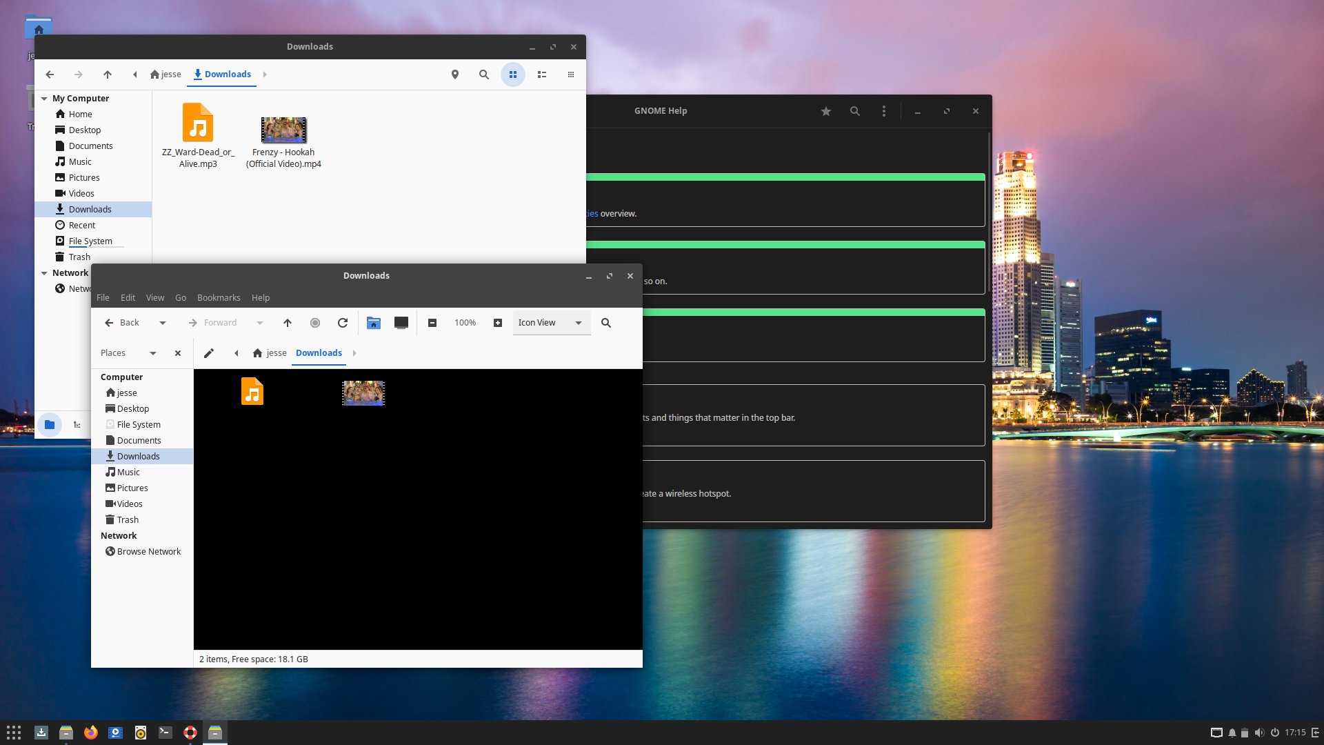 Solus desktop screenshot: 4.7 nemo caja
