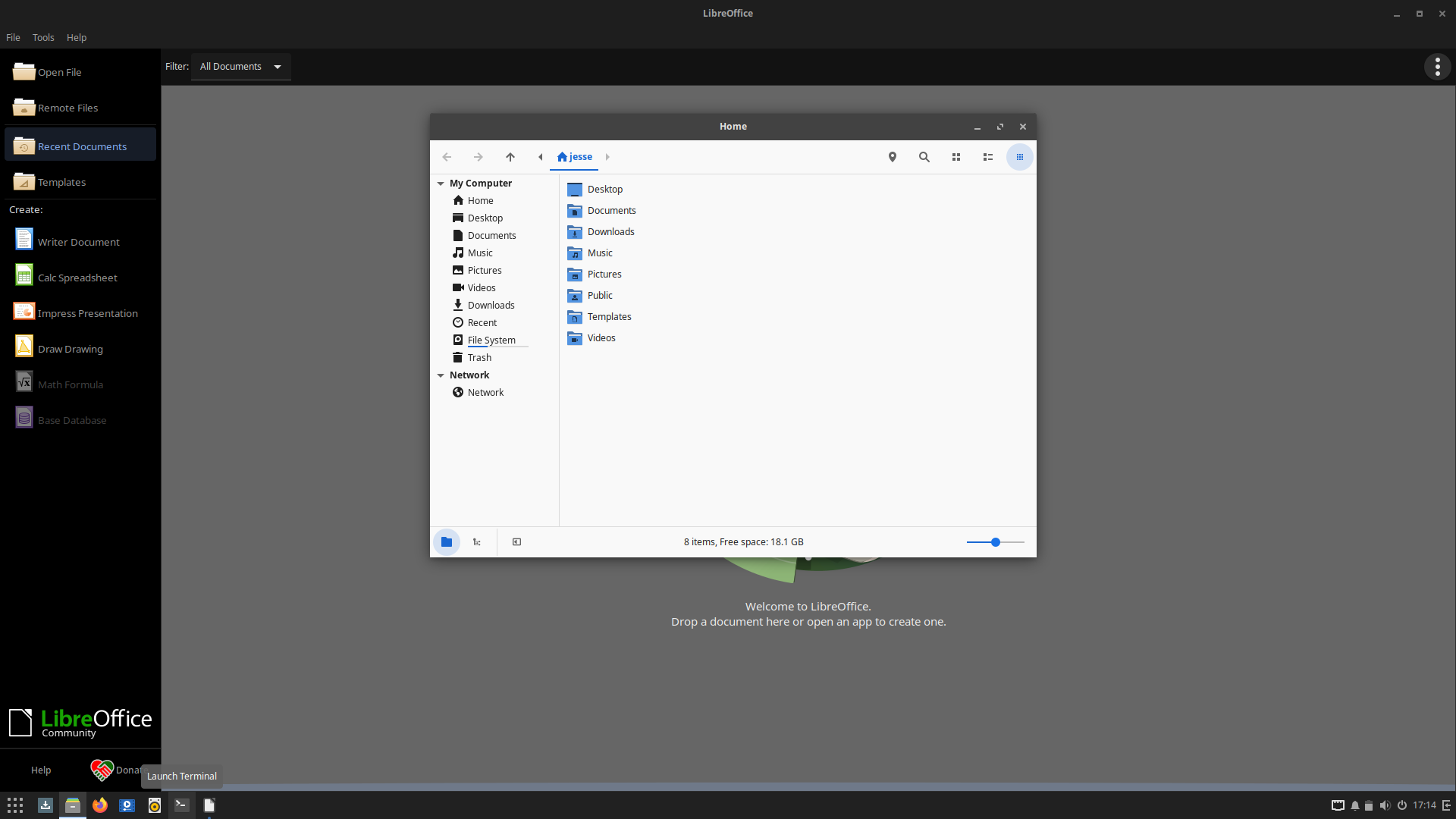 Solus desktop screenshot: 4.7 office