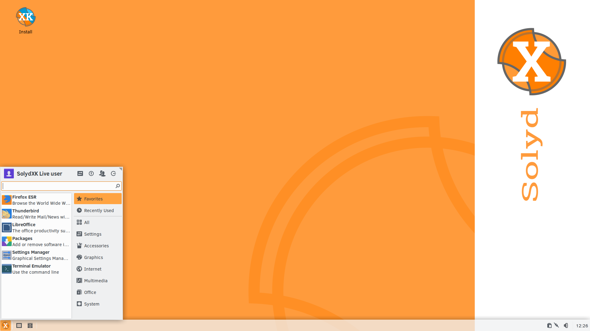 SolydXK desktop screenshot: 201902