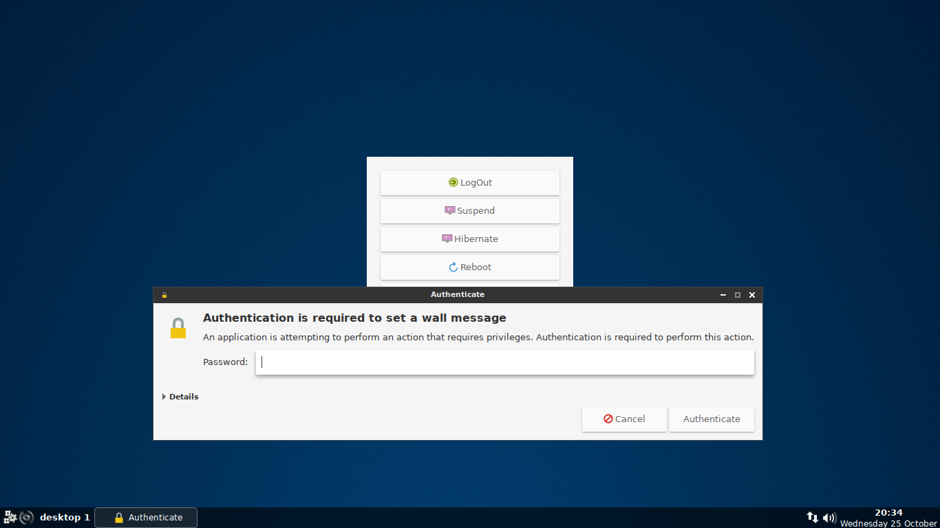 SparkyLinux desktop screenshot: 5.1 openbox rebooting