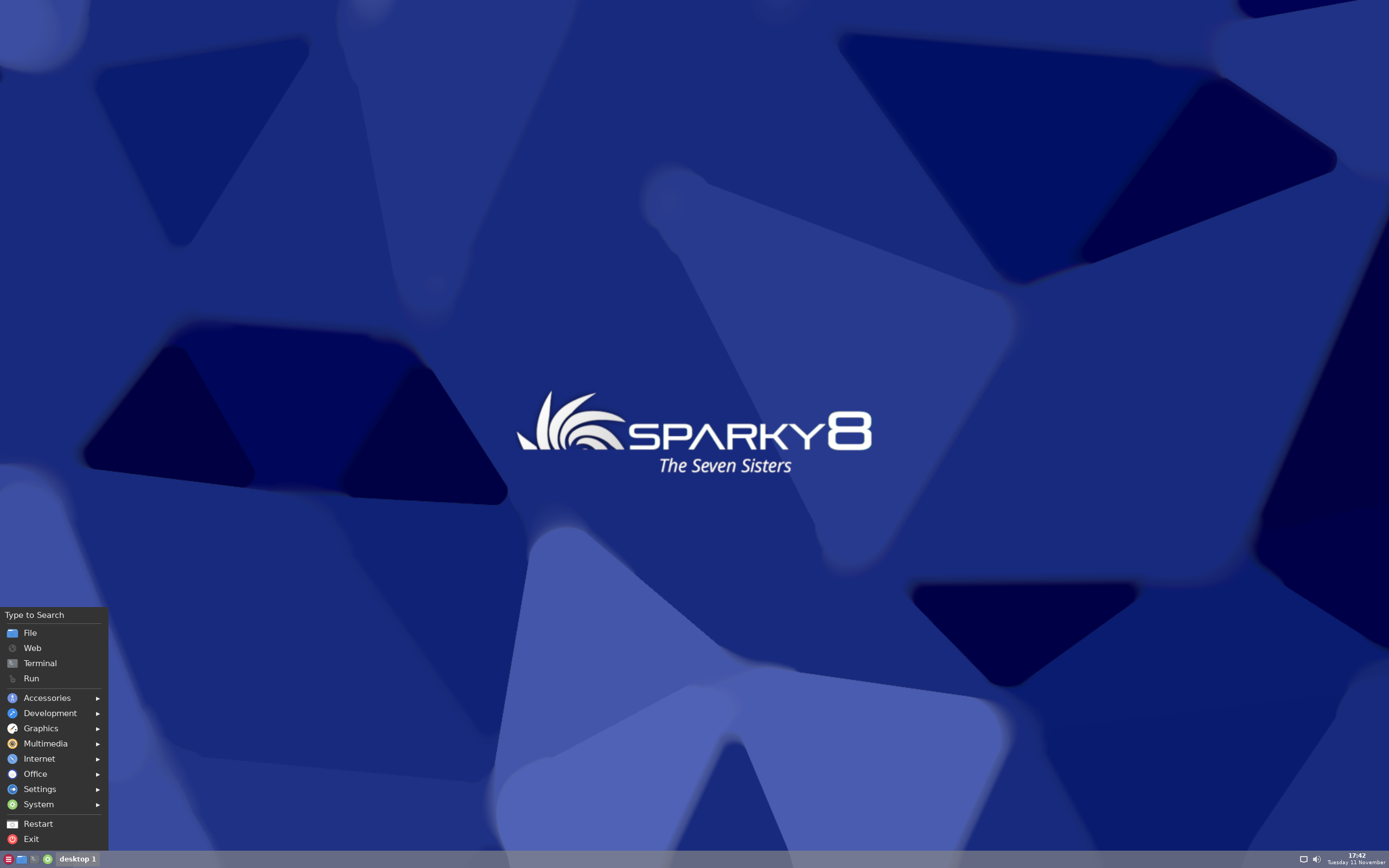 SparkyLinux desktop screenshot: 8.1 minimalgui