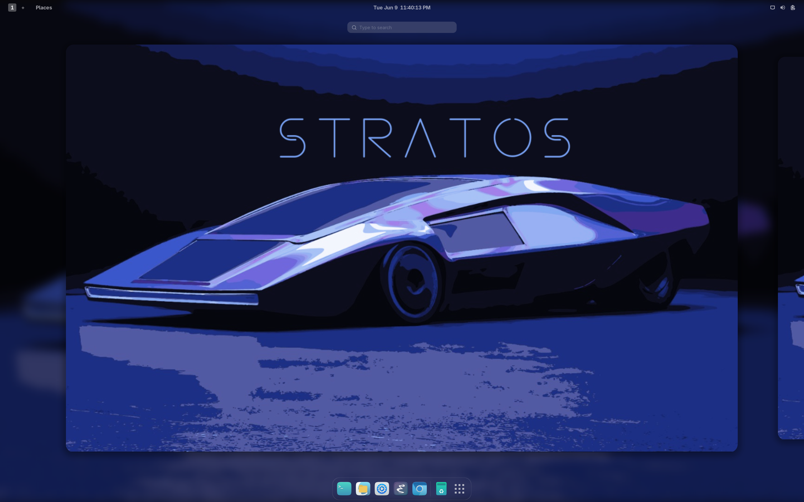 StratOS desktop screenshot: 2026.06.05