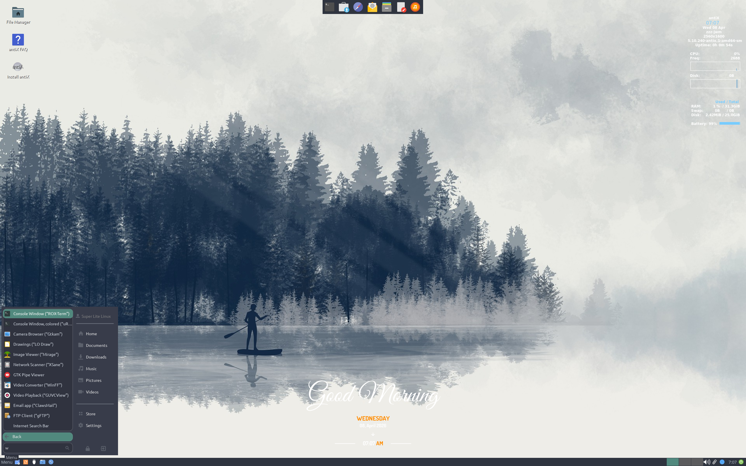 Super Lite desktop screenshot: 24.1