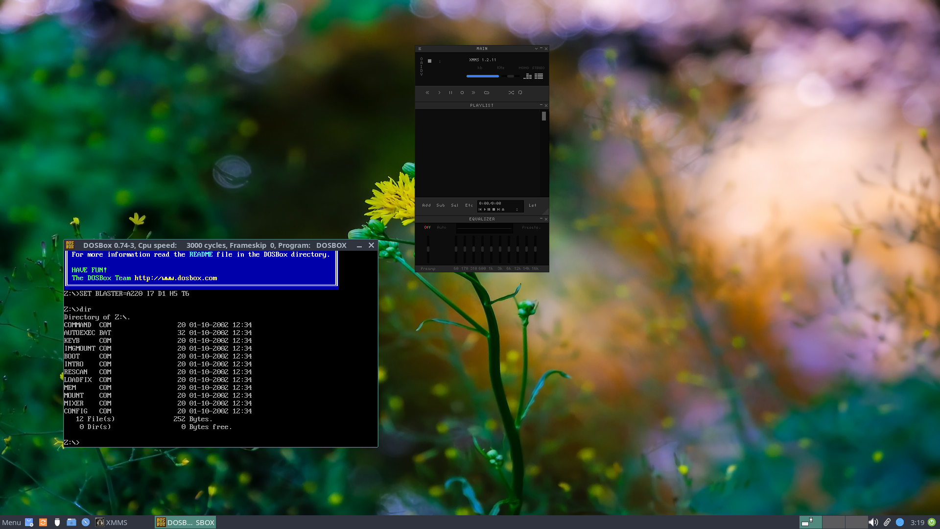 Super Lite desktop screenshot: 24.6 audio dosbox